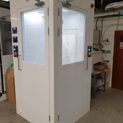 Single Person Airshowers White PP 90 Degree