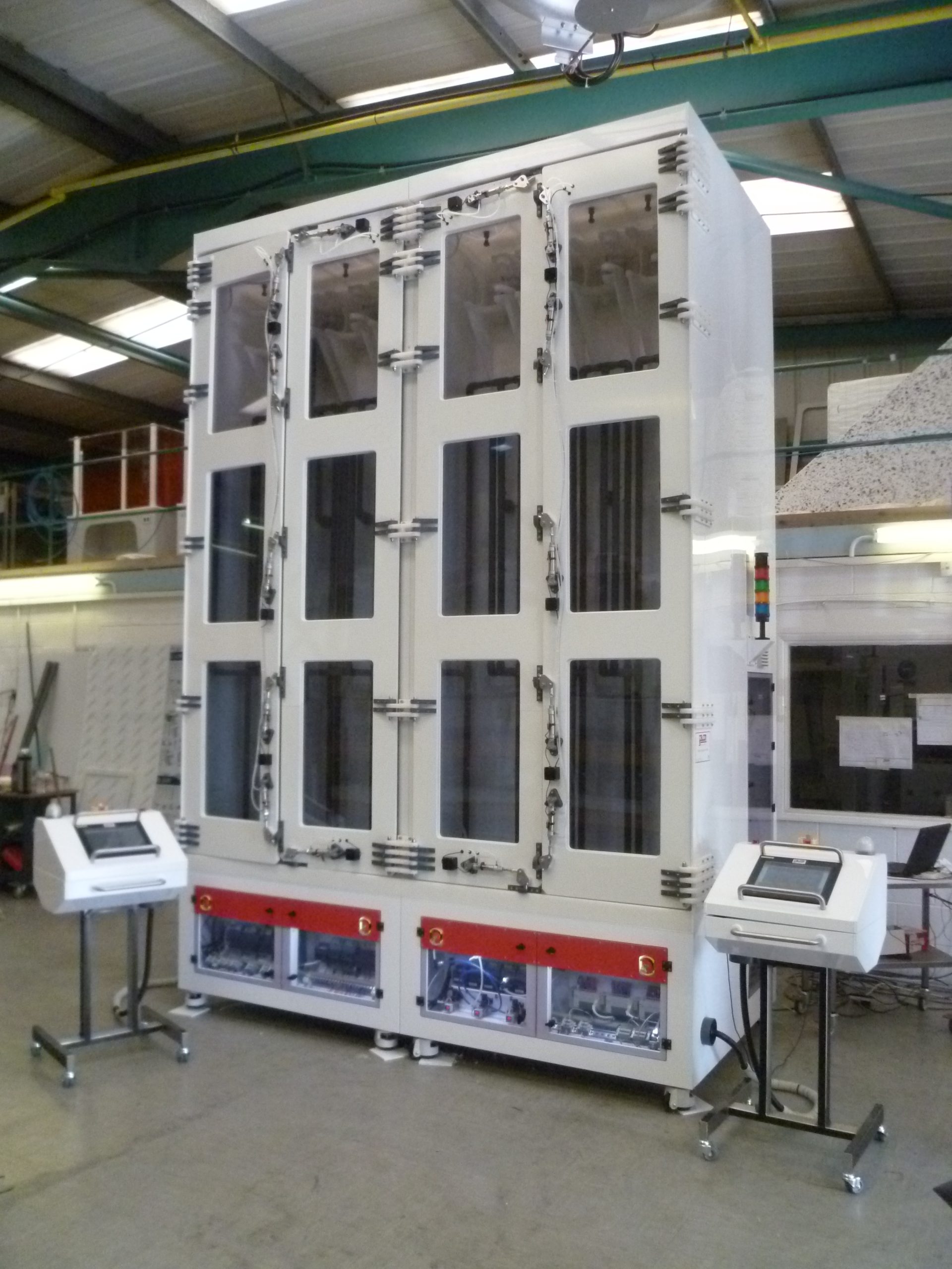 Vertical Quartz Tube and Preform Washer for the Fibre Optics Industries